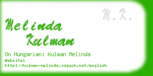 melinda kulman business card